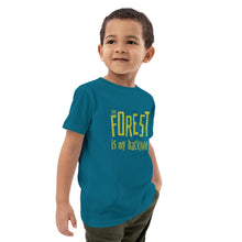 Load image into Gallery viewer, Forest is my backyard Organic cotton kids t-shirt