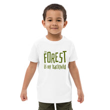 Load image into Gallery viewer, Forest is my backyard Organic cotton kids t-shirt