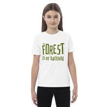 Load image into Gallery viewer, Forest is my backyard Organic cotton kids t-shirt