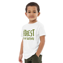 Load image into Gallery viewer, Forest is my backyard Organic cotton kids t-shirt