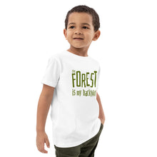 Load image into Gallery viewer, Forest is my backyard Organic cotton kids t-shirt
