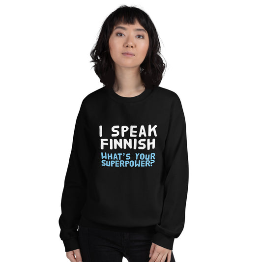 What's your superpower? Finnish Food Sweatshirt - alternate view - Very Finnish Problems