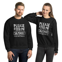 Load image into Gallery viewer, Feed me Salmiakki Unisex Sweatshirt