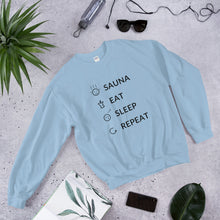 Load image into Gallery viewer, Sauna Eat Sleep Repeat Unisex Sweatshirt