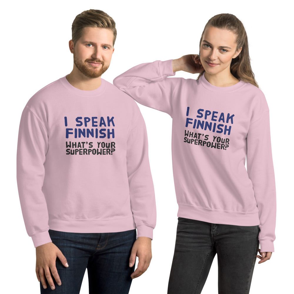 What's your superpower? Finnish Food Sweatshirt - Finnish sweatshirt from Very Finnish Problems