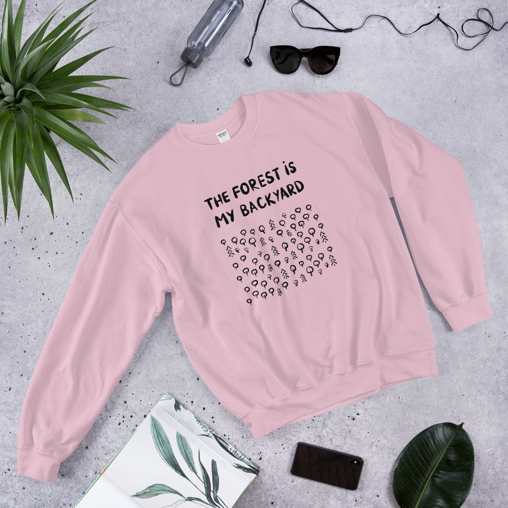 Forest is my backyard 2 Finnish Nature Sweatshirt - Finnish sweatshirt from Very Finnish Problems