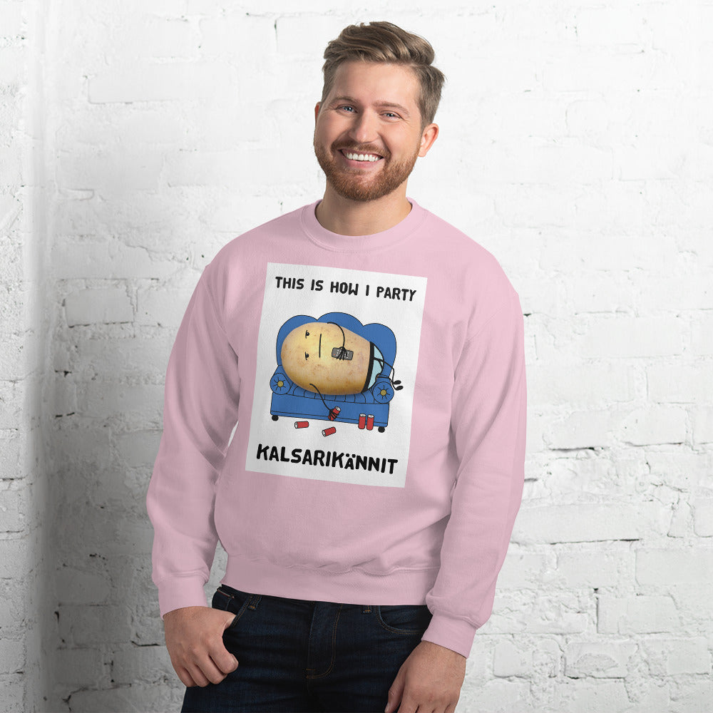 This is how I party Finnish Food Sweatshirt - Finnish sweatshirt from Very Finnish Problems