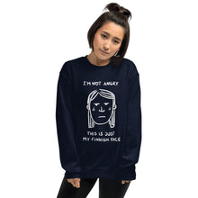Load image into Gallery viewer, Finnish Face (Female) Unisex Sweatshirt