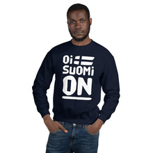 Load image into Gallery viewer, Oi Suomi on Unisex Sweatshirt