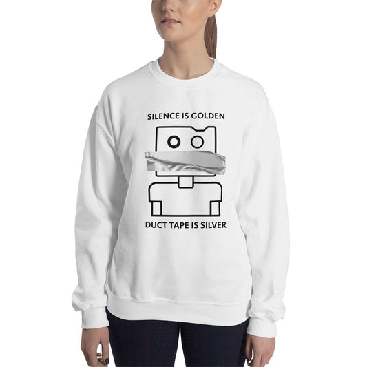 Silence is Golden Finnish Introvert Sweatshirt - alternate view - Very Finnish Problems