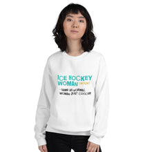 Load image into Gallery viewer, Ice hockey woman Sweatshirt