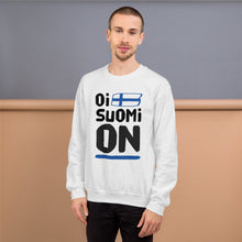 Load image into Gallery viewer, Oi Suomi on Unisex Sweatshirt