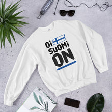 Load image into Gallery viewer, Oi Suomi on Unisex Sweatshirt