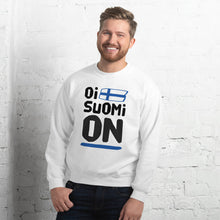 Load image into Gallery viewer, Oi Suomi on Unisex Sweatshirt