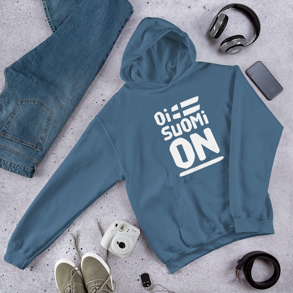 Oi Suomi on Finnish Sports Hoodie - Finnish hoodie from Very Finnish Problems