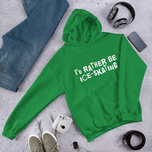 Load image into Gallery viewer, I'd rather be ice-skating Unisex Hoodie