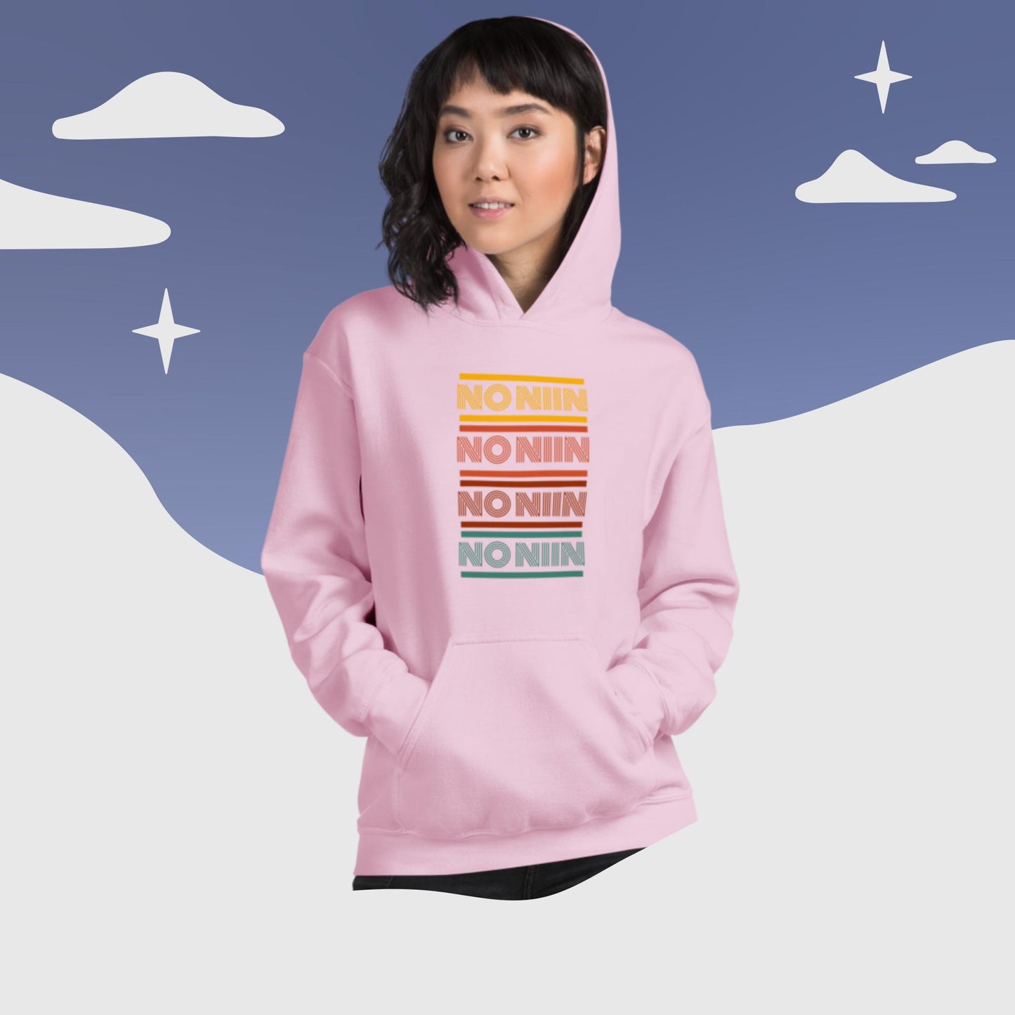 No niin retro Finnish Language Hoodie - Finnish hoodie from Very Finnish Problems