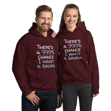 Load image into Gallery viewer, 99.9 chance of sauna... Unisex Hoodie