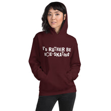 Load image into Gallery viewer, I'd rather be ice-skating Unisex Hoodie