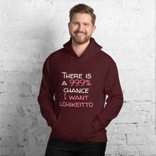 Load image into Gallery viewer, 99.9 chance of lohikeitto Unisex Hoodie