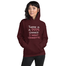 Load image into Gallery viewer, 99.9 chance of lohikeitto Unisex Hoodie