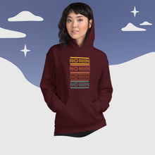 Load image into Gallery viewer, No niin retro unisex hoodie
