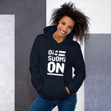 Load image into Gallery viewer, Oi Suomi on Unisex Hoodie