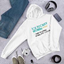 Load image into Gallery viewer, Ice Hockey Woman Hoodie