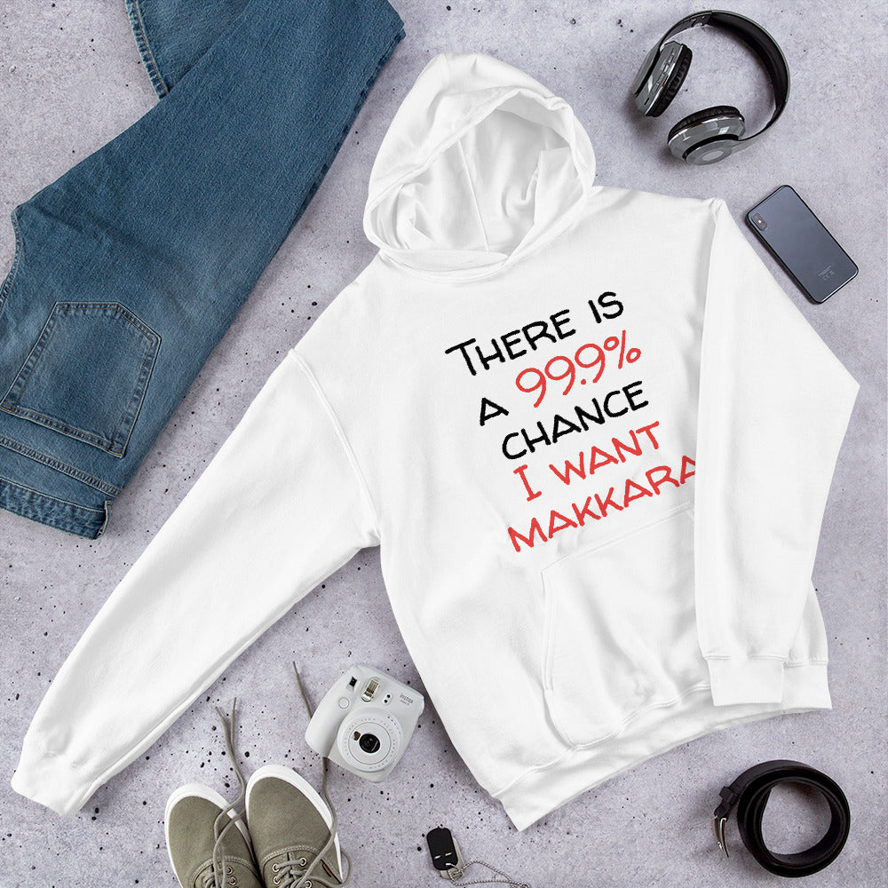 99.9 chance of makkara Finnish Food Hoodie - Finnish hoodie from Very Finnish Problems