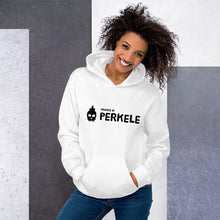 Load image into Gallery viewer, Powered by Perkele Unisex Hoodie