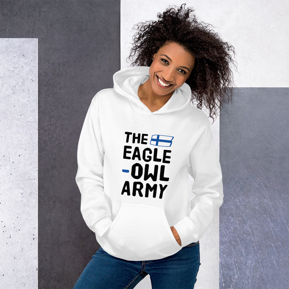 The eagle-owl army Finnish Sports Hoodie - Finnish hoodie from Very Finnish Problems