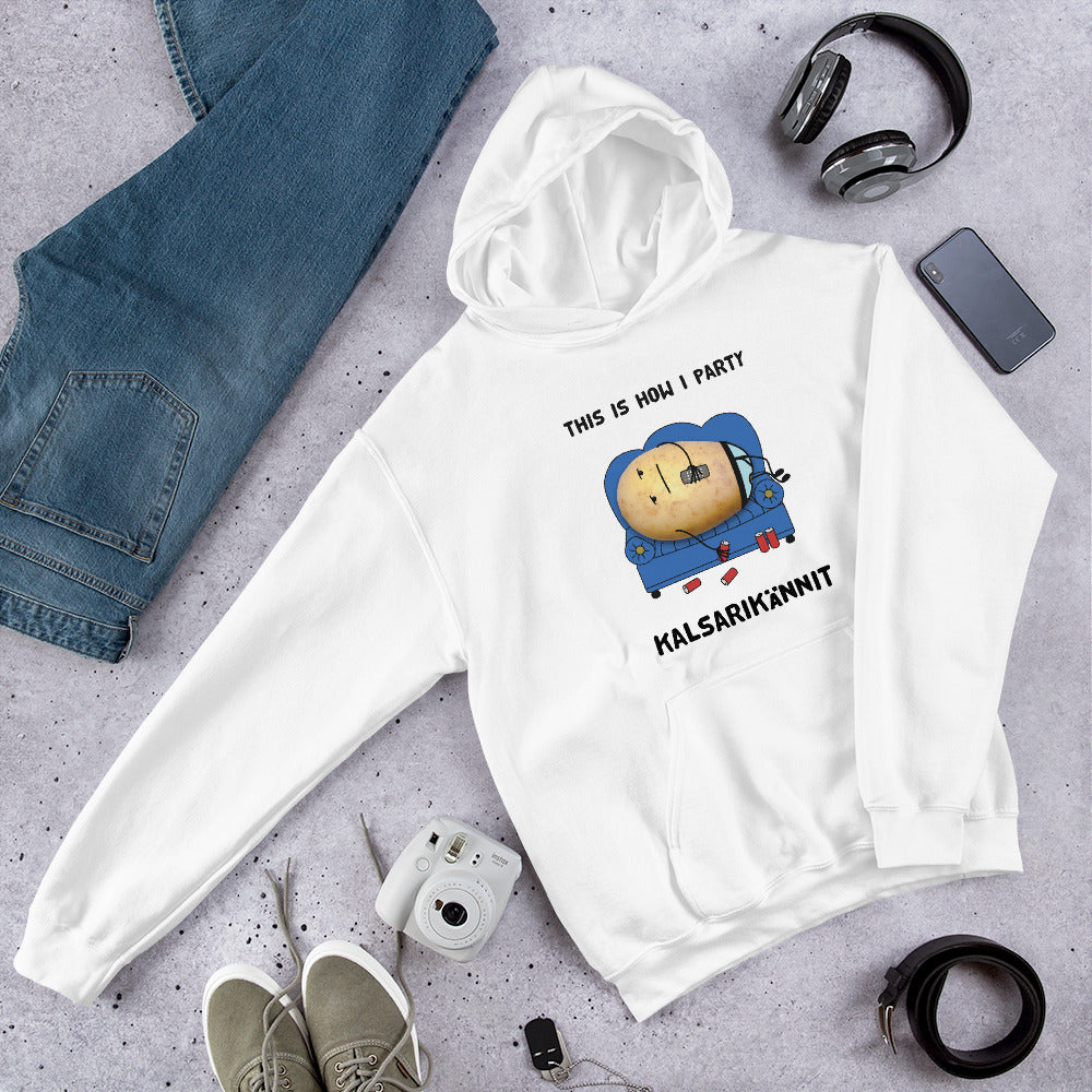 This is how I party Finnish Humour Hoodie - Finnish hoodie from Very Finnish Problems