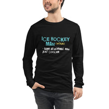 Load image into Gallery viewer, Ice hockey man Male Long Sleeve Tee