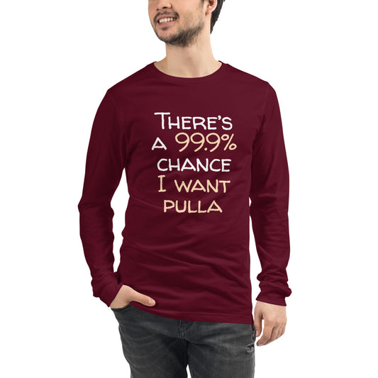 99.9 chance of pulla Finnish Food Long Sleeve Tee - alternate view - Very Finnish Problems