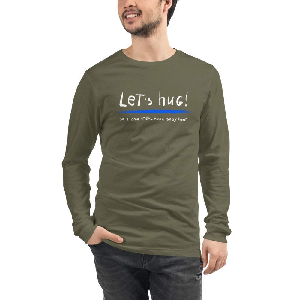Let's hug! Finnish Nature Long Sleeve Tee - Finnish long sleeve tee from Very Finnish Problems