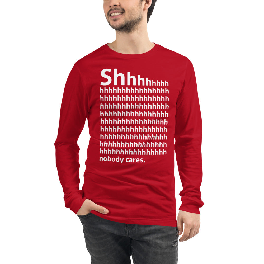 Shhh Finnish Introvert Long Sleeve Tee - Finnish long sleeve tee from Very Finnish Problems