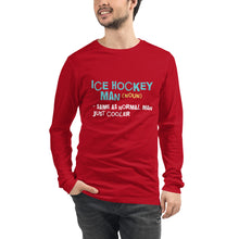 Load image into Gallery viewer, Ice hockey man Male Long Sleeve Tee
