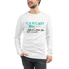 Load image into Gallery viewer, Ice hockey man Male Long Sleeve Tee