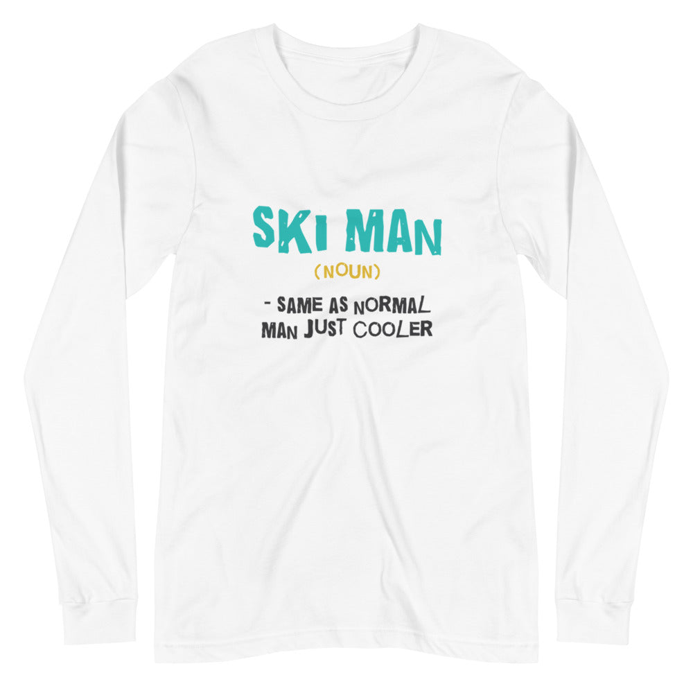 Ski Man Finnish Nature Long Sleeve Tee - Finnish long sleeve tee from Very Finnish Problems