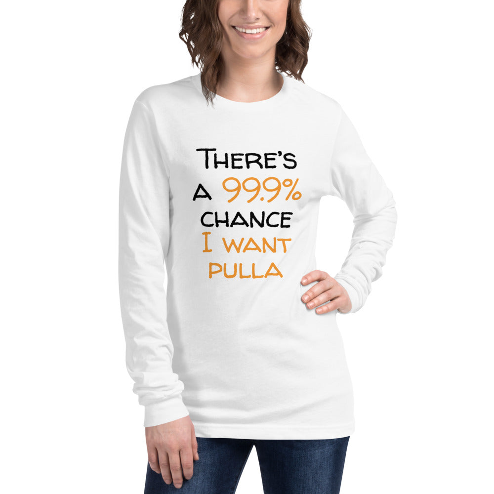 99.9 chance of pulla Finnish Food Long Sleeve Tee - Finnish long sleeve tee from Very Finnish Problems