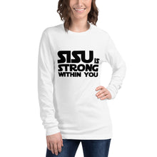 Load image into Gallery viewer, Sisu is strong 2 Unisex Long Sleeve Tee