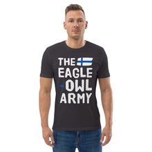 Load image into Gallery viewer, The eagle-owl army Finnish Organic Sports T-Shirt - Finnish t-shirt from Very Finnish Problems