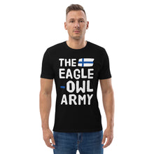 Load image into Gallery viewer, The eagle-owl army Finnish Organic Sports T-Shirt - Finnish t-shirt from Very Finnish Problems