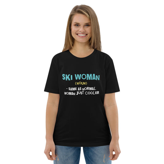 Ski Woman Finnish Organic Nature T-Shirt - alternate view - Very Finnish Problems