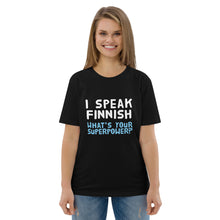 Load image into Gallery viewer, What's your superpower? Unisex organic cotton t-shirt