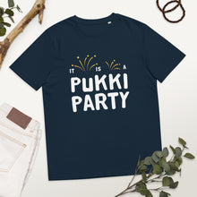 Load image into Gallery viewer, Pukki party Unisex organic cotton t-shirt
