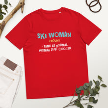 Load image into Gallery viewer, Ski Woman organic cotton t-shirt