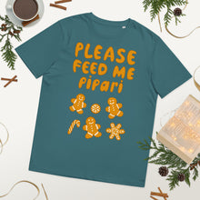 Load image into Gallery viewer, Feed me pipari Unisex organic cotton t-shirt
