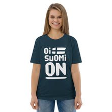 Load image into Gallery viewer, Oi suomi on Unisex organic cotton t-shirt