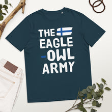 Load image into Gallery viewer, The eagle-owl army Finnish Organic Sports T-Shirt - Finnish t-shirt from Very Finnish Problems